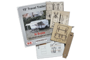 Osborn Model Kits 3126 N Scale 15' Travel Trailer Kit