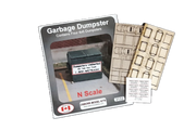 Osborn Model Kits 3132 N Scale Garbage Dumpster Kit (4 Pack)