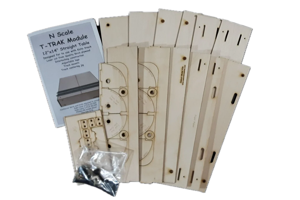 Osborn Model Kits 3134 N Scale T-Track Straight Module Kit — White Rose ...