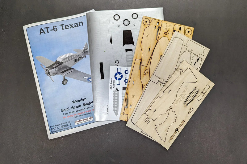 Osborn Model Kits 6025 1/66 Scale T-6 Snj Texan Scale Model Aircraft Kit