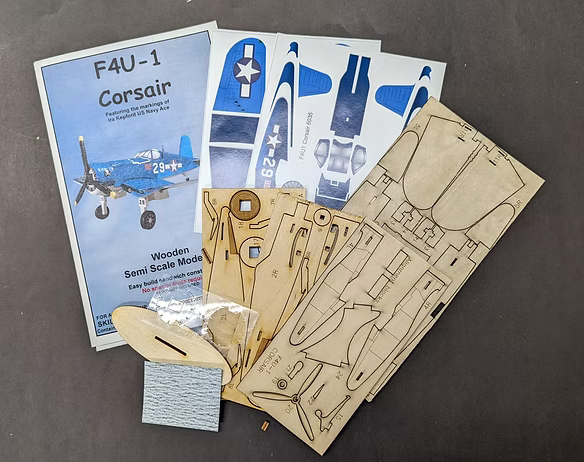 Osborn Model Kits 6035 1/66 Scale F4U-1 Corsair Ira Kepford Model Aircraft Kit