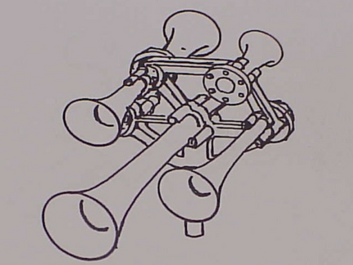 Overland Models 9017 HO Scale N&W Style 5 Chime Air Horn