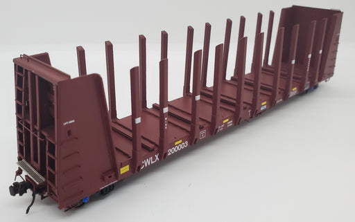 OVRTRAINS 65006 HO Scale FCA 52' Bulkhead Pipe Car CWLX 200037