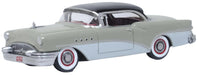 Oxford Diecast 87BC55007 HO Scale 1955 Buick Century - Windsor Grey and Dover White