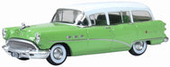 Oxford Diecast 87BCE54003 HO Scale (1:87) 1954 Buick Century Estate Station Wagon - Green/White