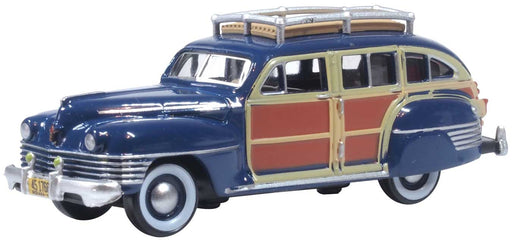 Oxford Diecast 87CB42002 HO Scale 1942 Chrysler Town and Country Station Wagon South Sea Blue