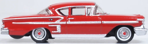 Oxford Diecast 87CIS58003 HO Scale (1:87) 1958 Chevrolet Impala Sport Coupe - Rio Red