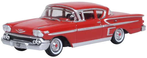 Oxford Diecast 87CIS58003 HO Scale (1:87) 1958 Chevrolet Impala Sport Coupe - Rio Red