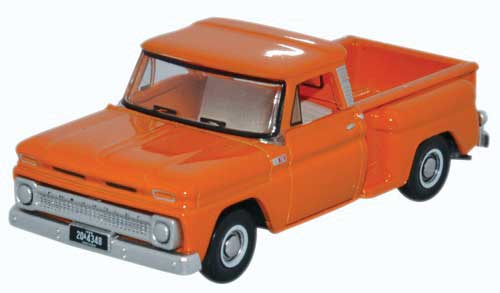 Oxford Diecast 87CP65002 HO Scale 1965 Chevy SS Pickup Truck Orange