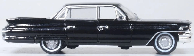 Oxford Diecast 87CSD61004 HO Scale (1:87) 1961 Cadillac Sedan de Ville - Ebony