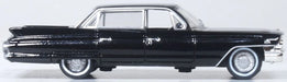 Oxford Diecast 87CSD61004 HO Scale (1:87) 1961 Cadillac Sedan de Ville - Ebony