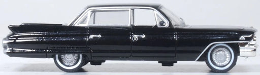 Oxford Diecast 87CSD61004 HO Scale (1:87) 1961 Cadillac Sedan de Ville - Ebony