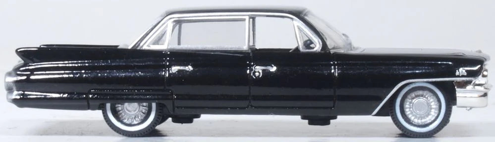 Oxford Diecast 87CSD61004 HO Scale (1:87) 1961 Cadillac Sedan de Ville - Ebony