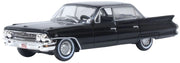 Oxford Diecast 87CSD61004 HO Scale (1:87) 1961 Cadillac Sedan de Ville - Ebony