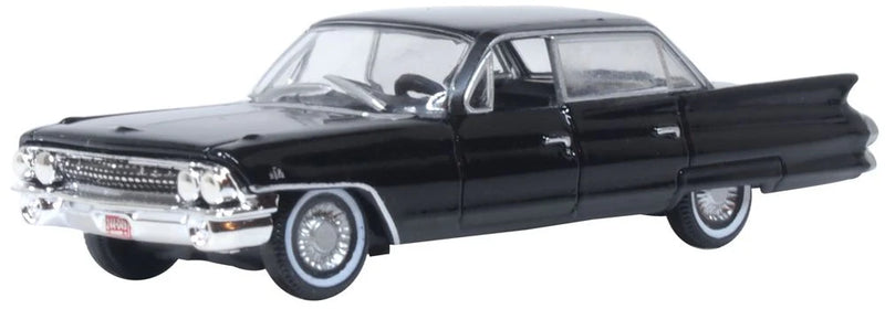Oxford Diecast 87CSD61004 HO Scale (1:87) 1961 Cadillac Sedan de Ville - Ebony