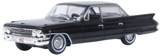 Oxford Diecast 87CSD61004 HO Scale (1:87) 1961 Cadillac Sedan de Ville - Ebony