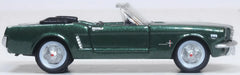 Oxford Diecast 87MU65006 HO Scale 1965 Ford Mustang Convertible - Ivy Green