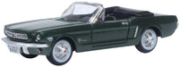Oxford Diecast 87MU65006 HO Scale 1965 Ford Mustang Convertible - Ivy Green