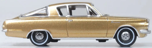 Oxford Diecast 87PB65001 HO Scale (1:87) 1965 Plymouth Barracuda - Gold
