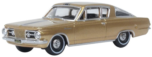 Oxford Diecast 87PB65001 HO Scale (1:87) 1965 Plymouth Barracuda - Gold