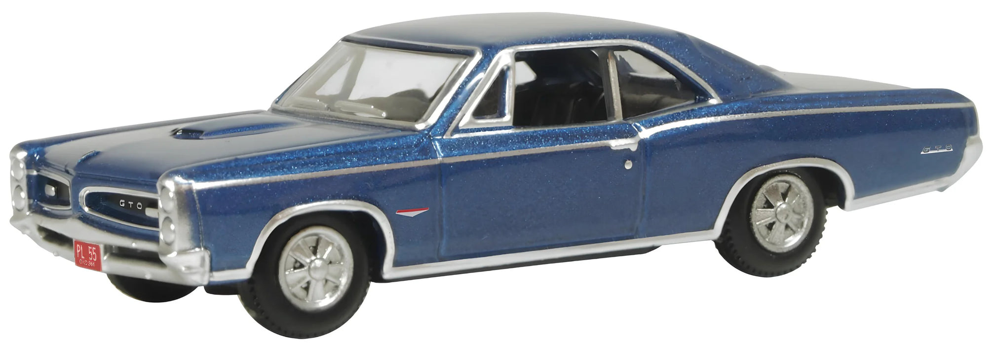 Oxford Diecast 87PG66001 HO Scale (1:87) 1966 Pontiac GTO - Fontaine Blue