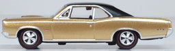 Oxford Diecast 87PG66003 HO Scale (1:87) 1966 Pontiac GTO - Bronze/Black
