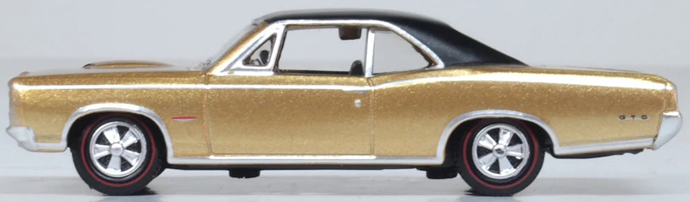 Oxford Diecast 87PG66003 HO Scale (1:87) 1966 Pontiac GTO - Bronze/Black
