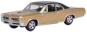 Oxford Diecast 87PG66003 HO Scale (1:87) 1966 Pontiac GTO - Bronze/Black