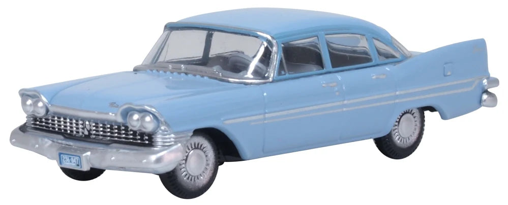 Oxford Diecast 87PS59003 HO Scale (1:87) 1959 Plymouth Savoy Sedan - Powder Blue