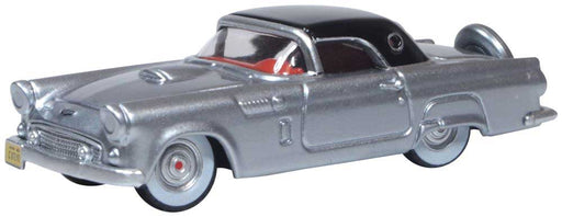 Oxford Diecast 87TH56007 HO Scale 1956 Ford Thunderbird - Metallic Gray