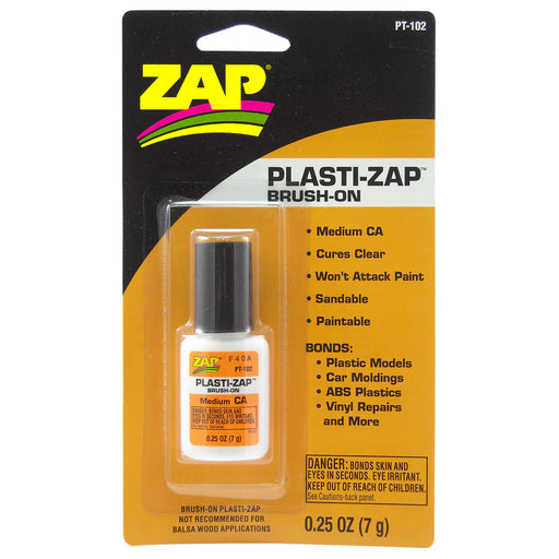 Pacer PT-102 Plasti-Zap Brush On, .25oz