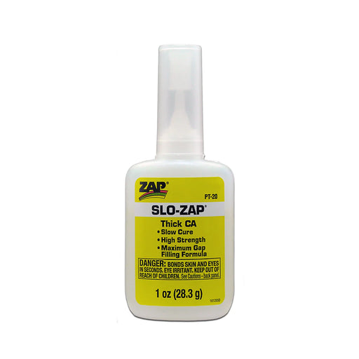 Pacer PT-20 Slo ZAP CA Glue, 1 oz, Thick