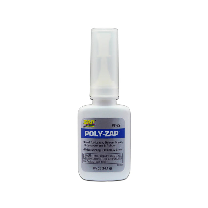 Pacer PT-22 Poly ZAP Glue, 1/2 oz