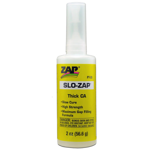 Pacer PT-33 Slo ZAP Glue, 2 oz, Thick