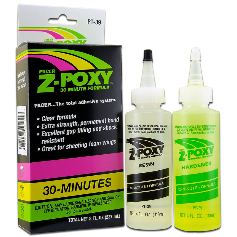 Pacer PT-39 ZAP 30 Min Z-Poxy, 8 oz