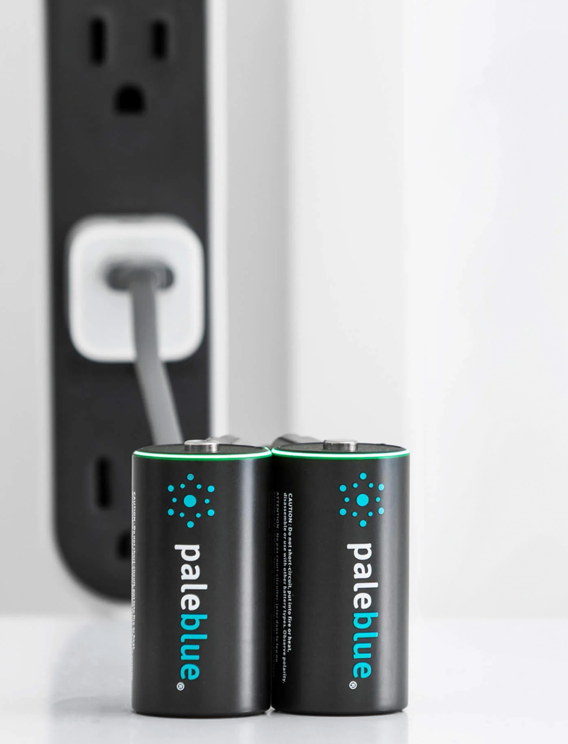 Pale Blue Lithium Ion Rechargeable C Size Batteries 2 Pack