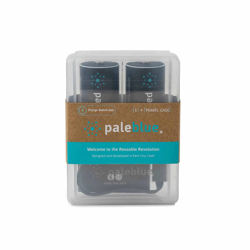 Pale Blue Lithium Ion Rechargeable C Size Batteries 2 Pack