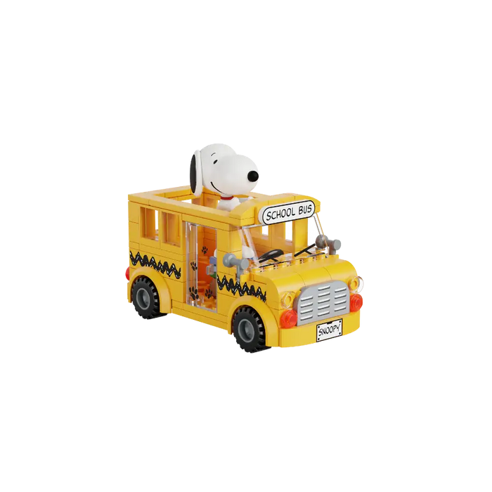Pantasy 86906 Snoopy School Bus 145 Piece Brick Kit