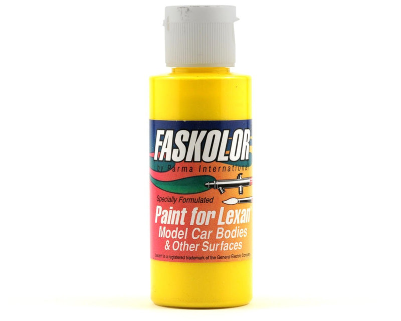 Parma PSE 40002 Parma PSE Faskolor Water Based Airbrush Paint for Lexan - Fasyellow (2oz)