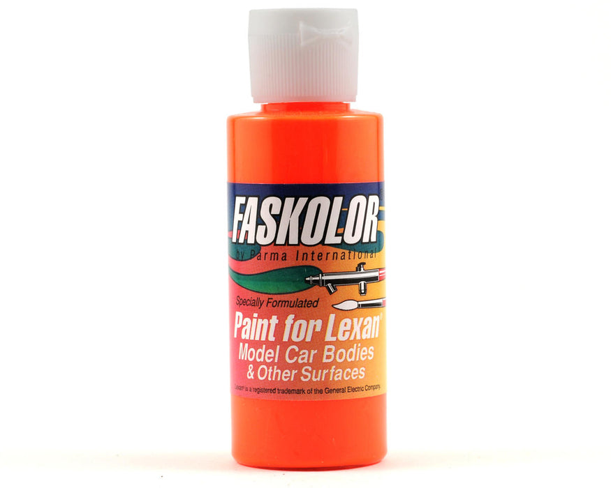 Parma PSE 40103 Parma PSE Faskolor Water Based Airbrush Paint for Lexan - Fasflourescent Orange (2oz)
