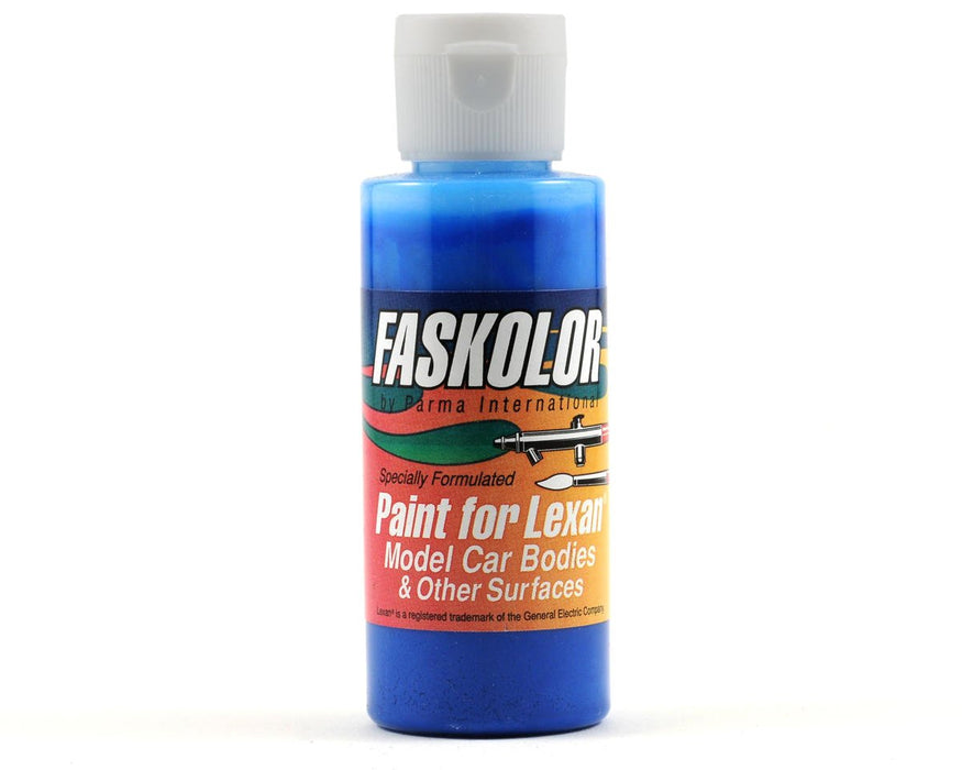 Parma PSE 40106 Parma PSE Faskolor Water Based Airbrush Paint for Lexan - Fasflourescent Blue (2oz)