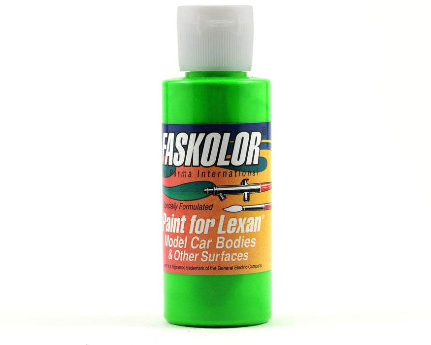 Parma PSE 40107 Parma PSE Faskolor Water Based Airbrush Paint for Lexan - Fasflourescent Green (2oz)