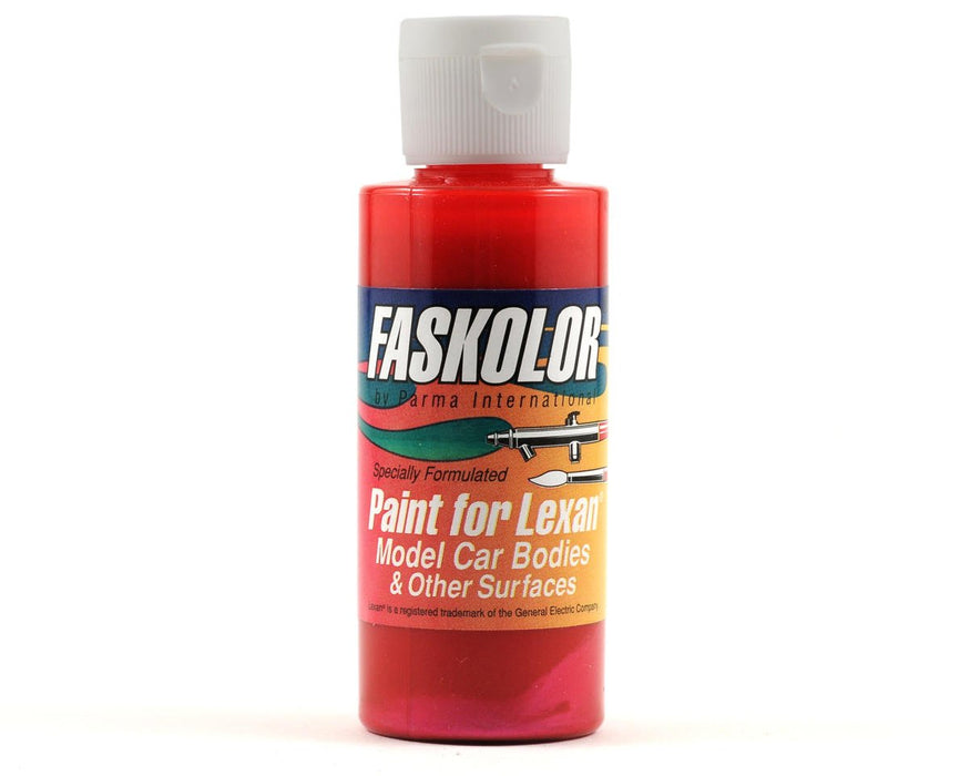 Parma PSE 40150 Parma PSE Faskolor Water Based Airbrush Paint for Lexan - Fasescent Red (2oz)