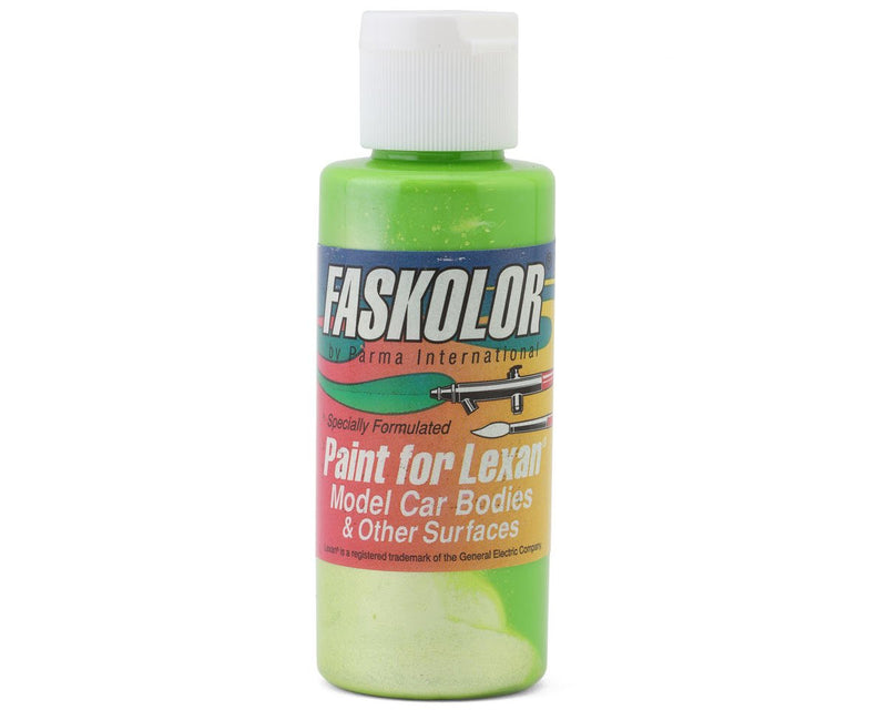 Parma PSE 40301 Parma PSE Faskolor Water Based Airbrush Paint for Lexan - Faspearl Key Lime (2oz)