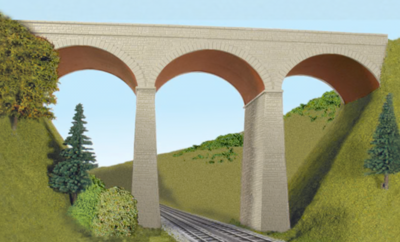 Peco 251 N Scale Three Arch Viaduct Bridge Kit
