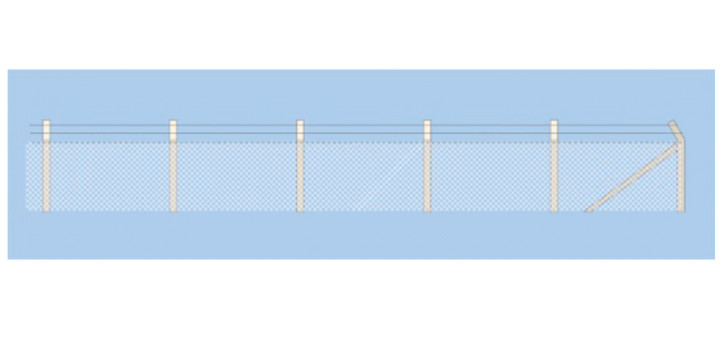 Peco 436 HO Scale 1600mm Security Fencing Kit