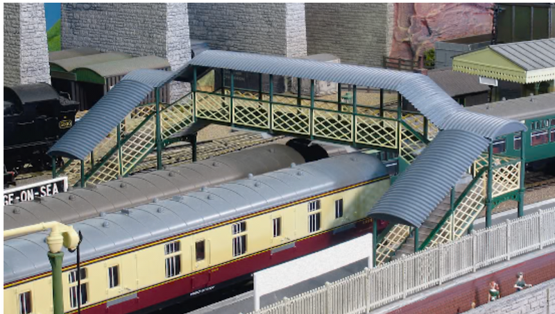 Peco 548 HO Scale Modular Covered Footbridge Kit