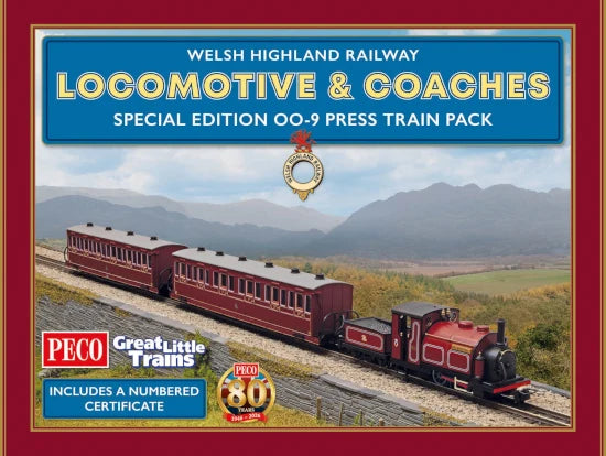 Peco GR1005 HOe/00-9/HOn30 Palmerston Welsh Highland Railway Press Model Train Set