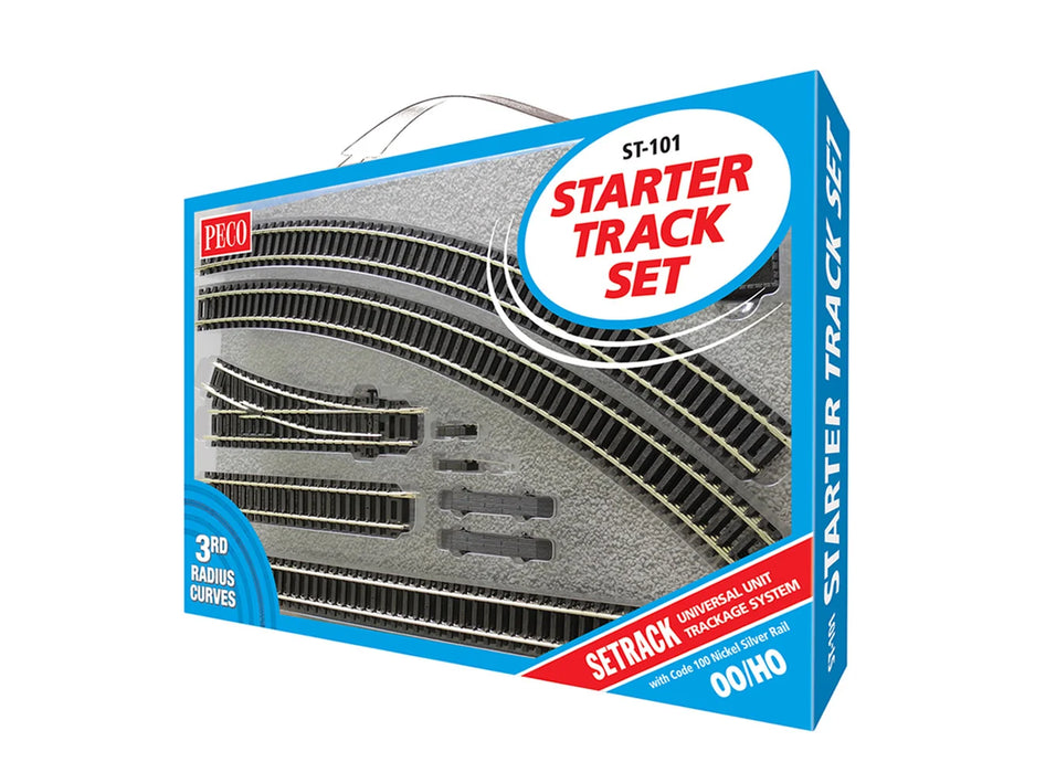 Peco Setrack ST-101 HO Scale No.3 Radius Code 100 Starter Track Set