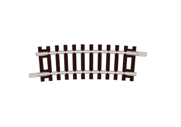 Peco Setrack ST-4 N Scale Code 80 No.1 Radius Half Curve Track (16 Pack)